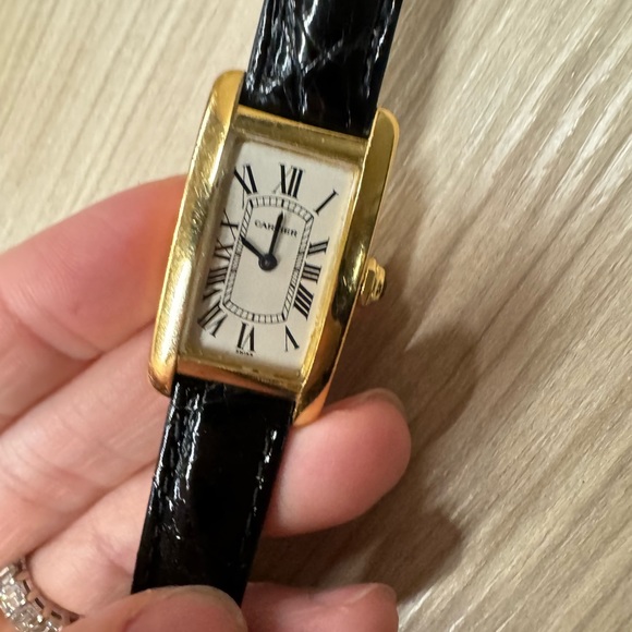 Cartier Gold Tank Americaine 100% genuine small womens watch. Used refurbished - Picture 8 of 12